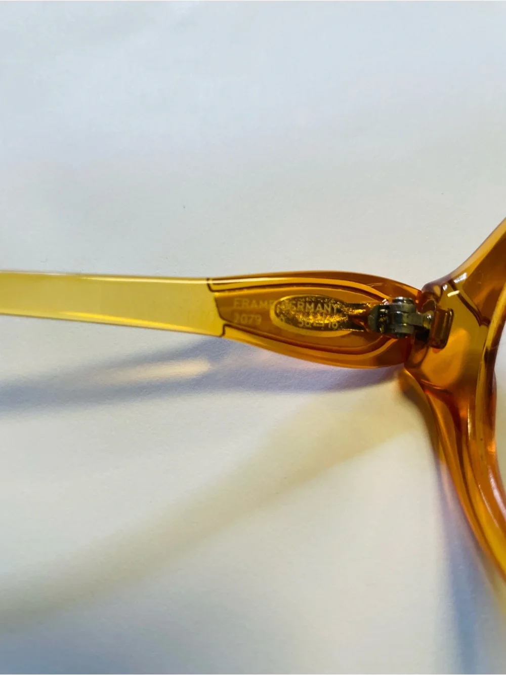 Vintage Dior Amber Yellow Oversized Round Women's Sunglasses